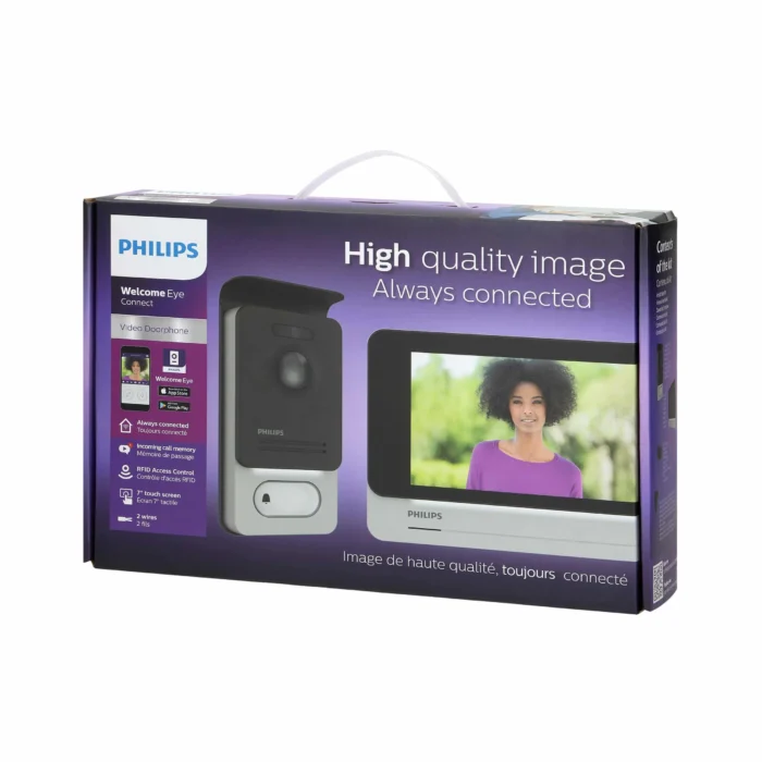 Philips WelcomeEye Connect, WiFi, 7" dotyková obrazovka, pamäť, – Obrázok 2