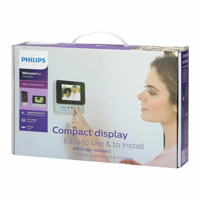 Kompaktný video displej Philips WelcomeEye, 4,3" obraz – Obrázok 2