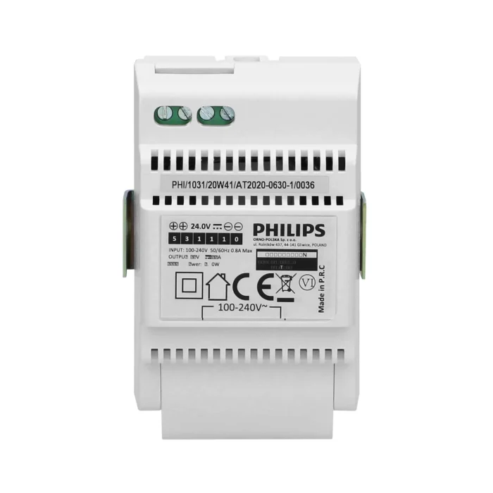 Modulárny transformátor Philips WelcomeEye Power (230 V AC/24 V DC) kompatibilný s videotelefónmi Philips, rýchla a jednoduchá inštalácia – Obrázok 3