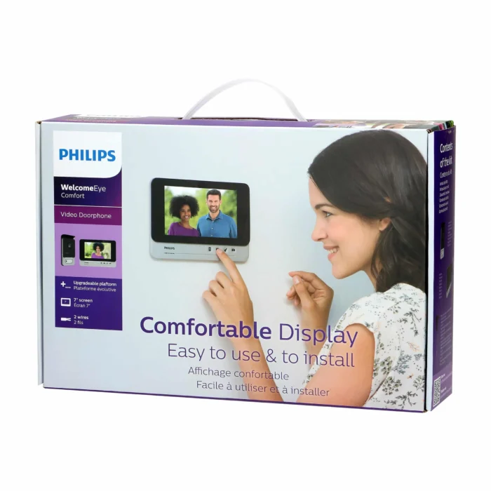 Súprava videovrátnika Philips WelcomeEye Comfort, 7" imager, funkcia interkomu, ovládanie brány – Obrázok 2