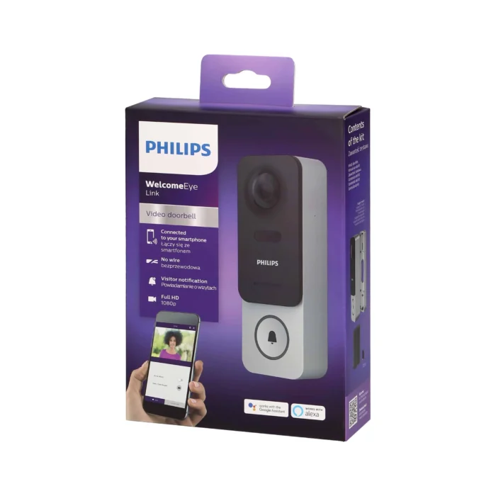Philips WelcomeEye Link, bezdrôtový videorekordér s WiFi a nabíjateľnými batériami – Obrázok 2