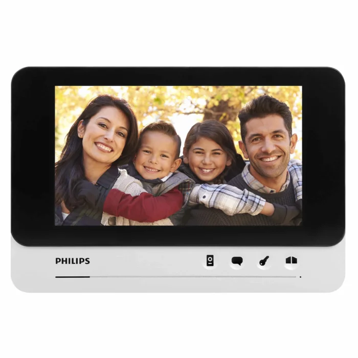 Predinštalovanie monitora Philips WelcomeEye AddComfort Séria WelcomeEye, 7" obrazový box, uzamykanie dverí, interkom – Obrázok 3