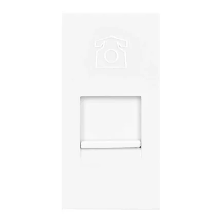 NOEN RJ11 zásuvkový modul pre nábytkový pripojovací panel, biely