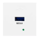 NOEN Modul USBQ port predinštalovaný panel, USB plug-in, biely