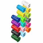 Mobilný telefón do auta EXC CUTE, 2xUSB, 12W, mix farieb