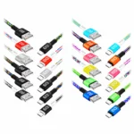 EXC DIAMOND mobilný USB kábel - micro USB, 1.5M, 3A, rýchlonabíjanie, mix farieb