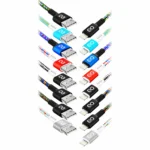 EXC DIAMOND Mobile USB Lightning kábel, 1.5M, 2.4A, rýchle nabíjanie, mix farieb
