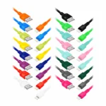 EXC WHIPPY mobilný USB Lightning kábel, 2M, 2,4A, rýchlonabíjanie, mix farieb