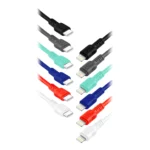 EXC WHIPPY mobilný USB-C Lightning kábel, 2M, 3A, rýchle nabíjanie, mix farieb