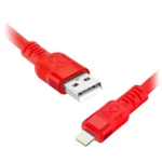 Kábel USB-A - Lightning eXc WHIPPY Pro, 2M, 12W, rýchle nabíjanie, mix farieb (neon)