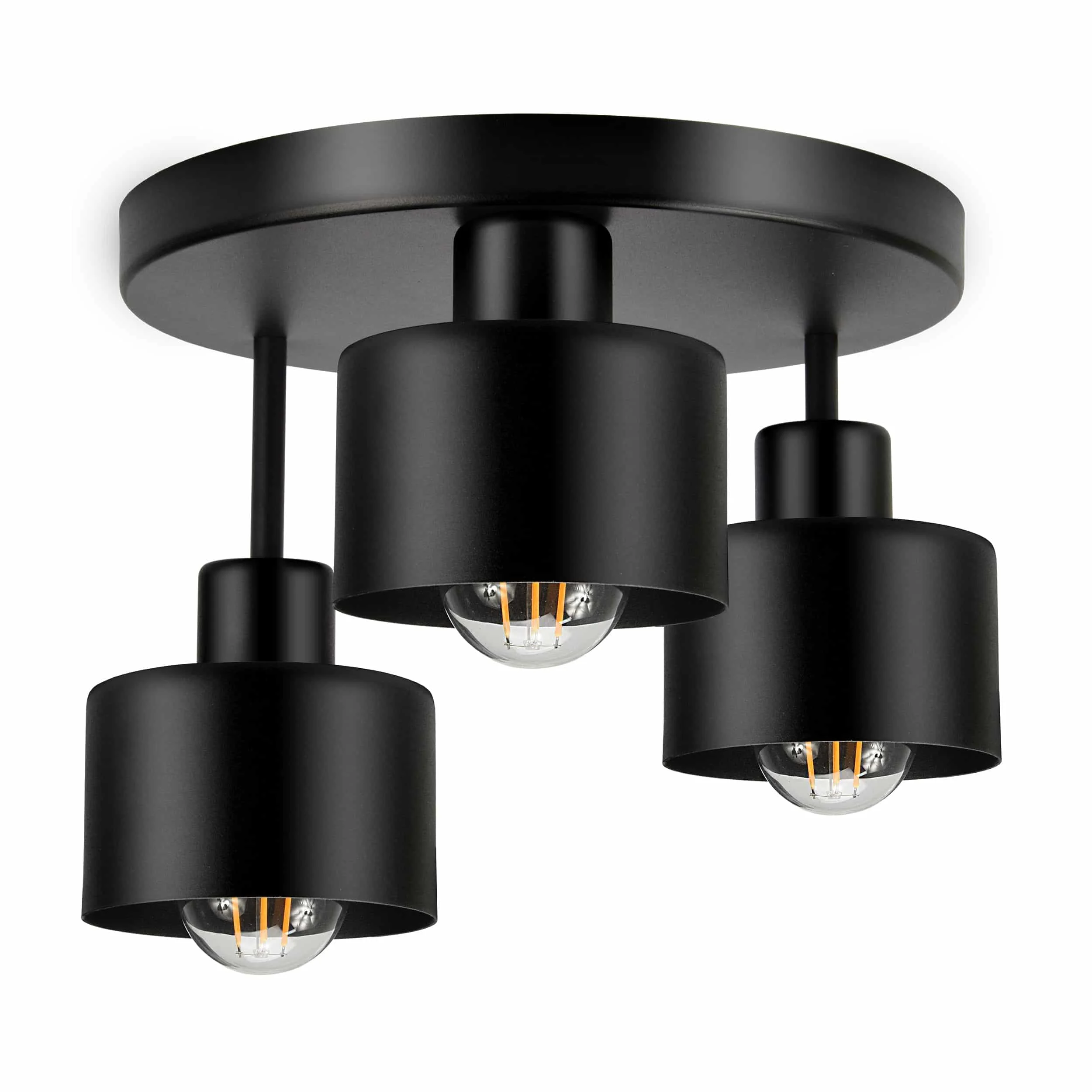 RAMOS pendant lamp ADVITI Závesné svietidlo RAMOS, max. výkon 3x60W, E27, čierne – Obrázok 1