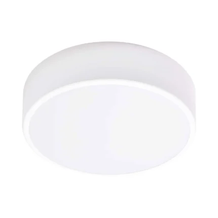 ADVITI OVO stropné svietidlo 2xE27 s mikro-svetelným senzorom, 2x24W, biely ocot, matné sklo difúzor, IP20, Ø 300