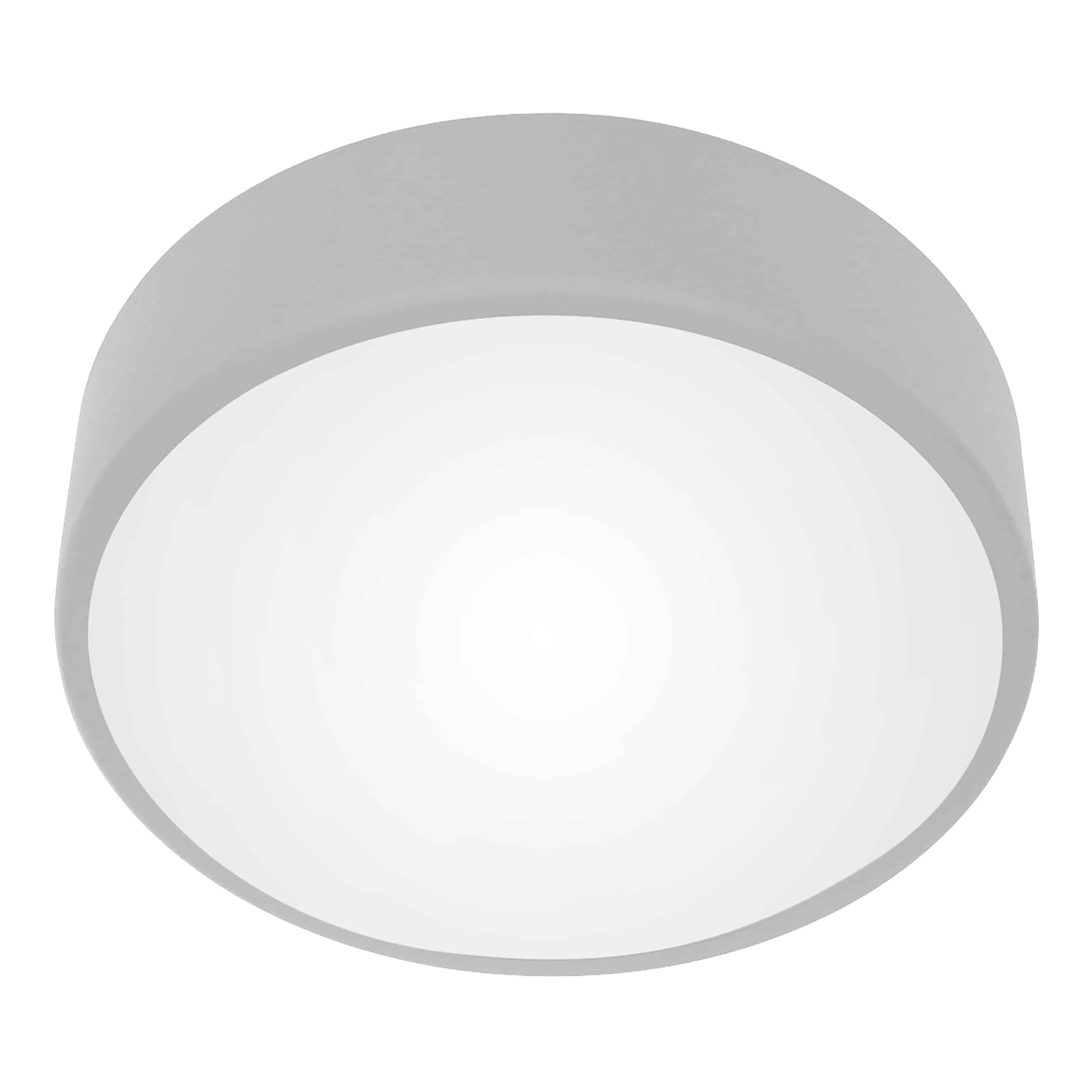 OVO ceiling light 2xE27 with microwave motion sensor ADVITI OVO stropné svietidlo 2xE27 s mikrovlnným senzorom pohybu, 2x24W, šedá oceľ, matné sklo difúzor, IP20, Ø 300 – Obrázok 1