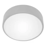 ADVITI OVO stropné svietidlo 3xE27, 3x24W, šedá oceľ, difúzor matné sklo, IP20, Ø 400