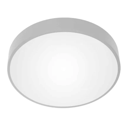 ADVITI OVO stropné svietidlo 6xE27, 6x24W, šedá oceľ, matné sklo difúzor, IP20, Ø 800
