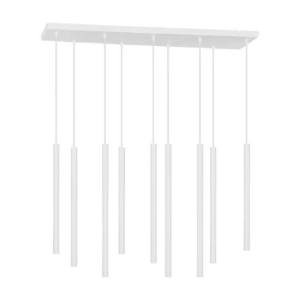 závesné svietidlo HARMONI biele 9x20W G9