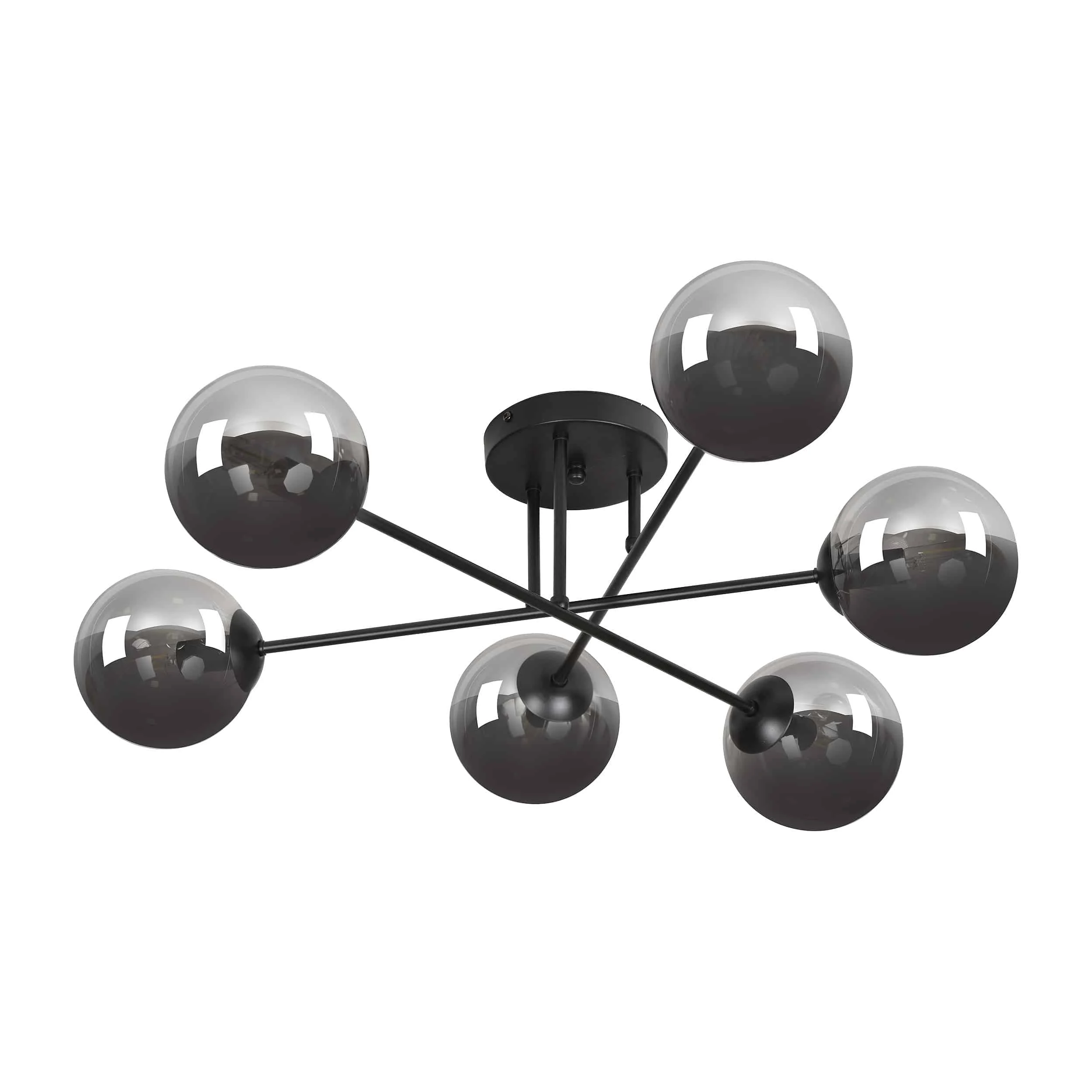 BARI pendant lamp ADVITI Závesné svietidlo BARI, max. výkon 6x40W, E14, grafit – Obrázok 1