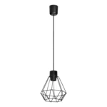 ADVITI Závesné svietidlo CUBO, max. výkon 60W, E27, čierne