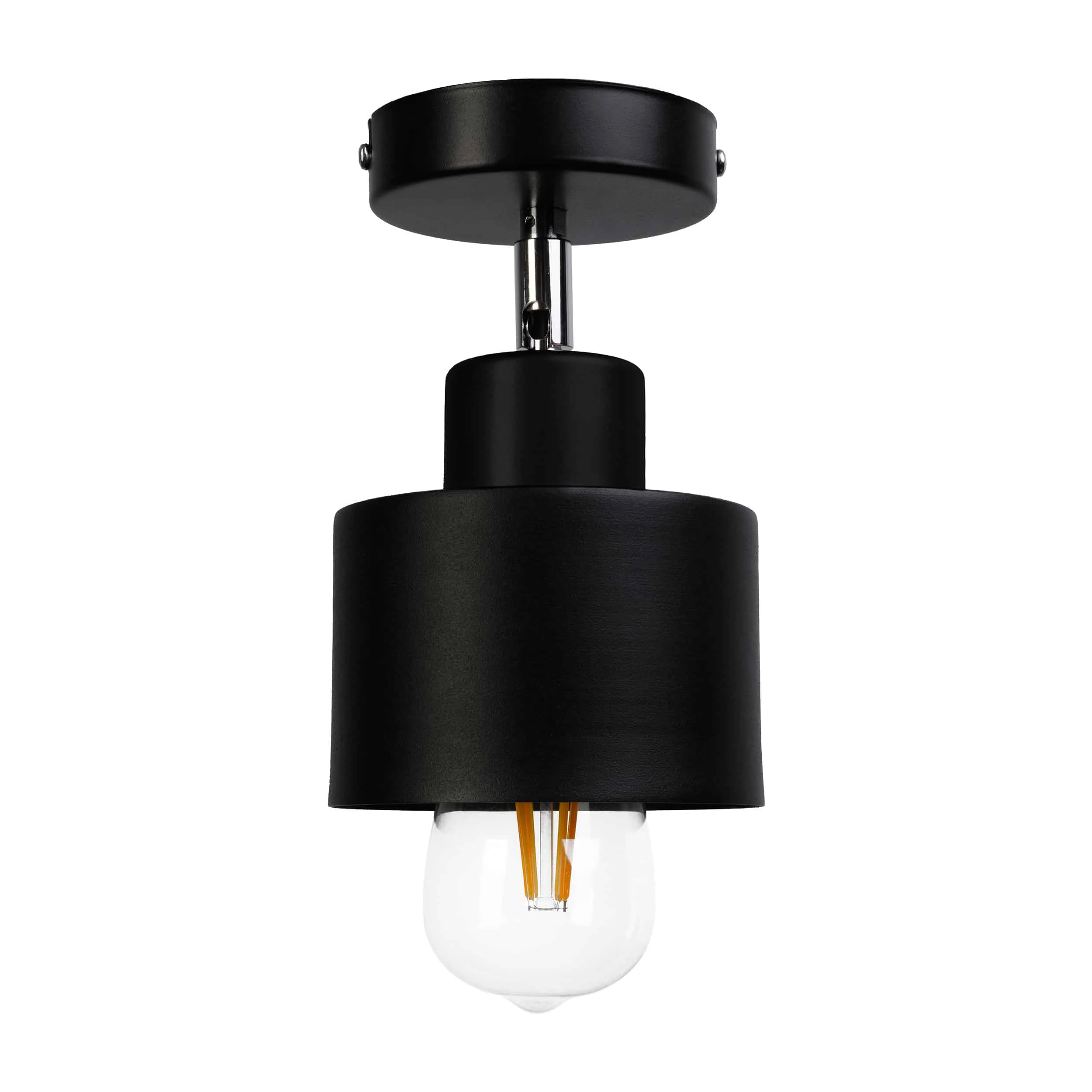 LISA wall lamp ADVITI Nastenné svietidlo LISA, max. výkon 60W, E27, čierna – Obrázok 1