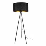 ADVITI KYLO 1P E27, stojaca lampa, max. 60W, čierna, statív