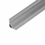 ADVITI Hliníkový profil na LED pásy, 2000 x 15,8 x 15,8 mm, lomený, strieborný, sada 50 kníh..