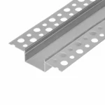 ADVITI Hliníkový profil na 2 LED pásy, 2000 x 57,89 x 9,8 mm, zapustený, strieborný, sada 50 ks..