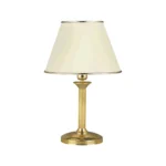 ADVITI THESALIA, nočná lampa, E27 max. 60W, mosadzný, zlatý, ecru odtieň