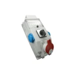 Distribution boxes 1x32A/5P, IP54, 2x250V, window,switch 0-1
