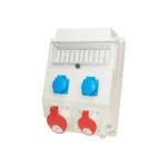 Distribution boxes 1x32A/5P, IP54,  1x16A/5P 2x250V, window