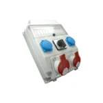 Distribution boxes 1x32A/5P, 1x16A/5P, 2x250V,window, switch L-0-P