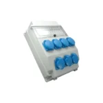 Distribution boxes 7x250V, IP54 without MCBs, fully pre -wired
