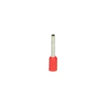 Dutinka izolovaná 1mm2 (8mm) červená - 100ks balenie