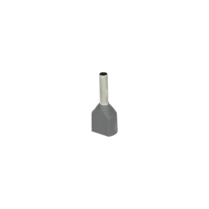 Dutinka izolovaná 2x2,5mm2 (10mm) sivá - 100ks balenie
