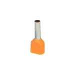 Dutinka izolovaná 2x4mm2 (14mm) oranžová - 100ks balenie