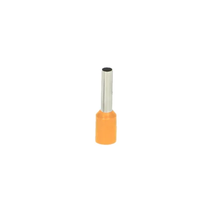 Dutinka izolovaná 4mm2 (10mm) žltá - 25ks balenie