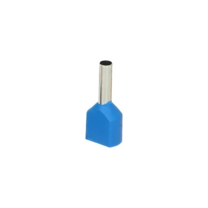Dutinka izolovaná 2x1,5mm2 (8mm) modrá - 25ks balenie