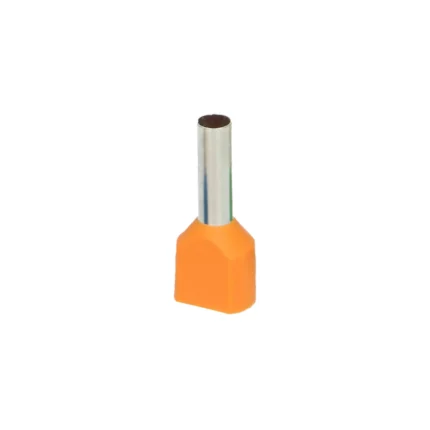 Dutinka izolovaná 2x4mm2 (12mm) oranžová - 25ks balenie