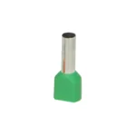 Dutinka izolovaná 2x6mm2 (14mm) zelená - 25ks balenie