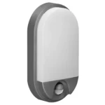 NEFRYT LED 15W, záhradné svietidlo s pohybovým senzorom, 1100lm, IP54, 4000K, sivá