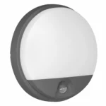 AGAT LED 10W, záhradné svetlo s pohybovým senzorom 140°, 800lm, IP54, 4000K, sivá