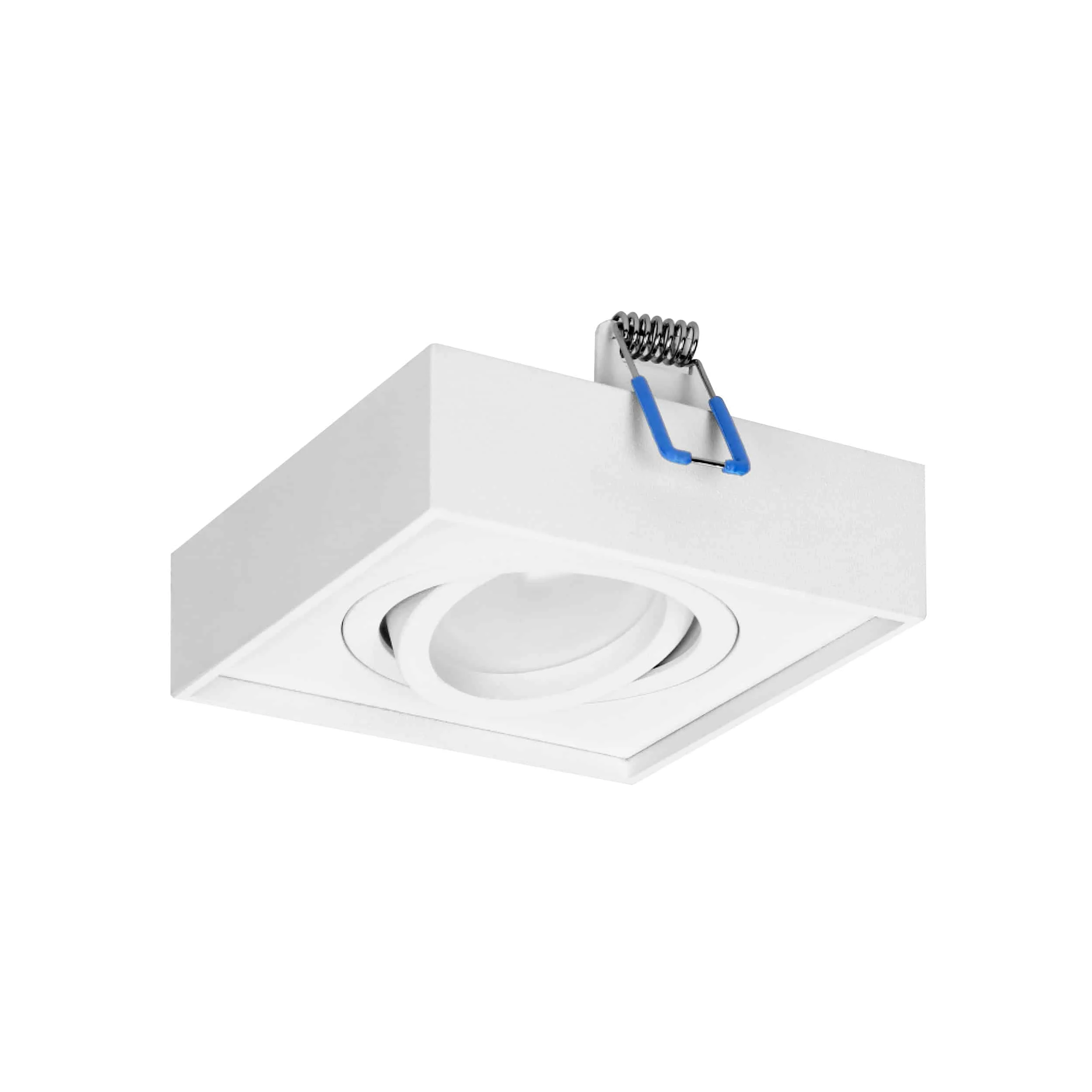SORMUS S decorative frame for spotlight suitable for LED diode or a halogen lamp (MR16/GU10) ADVITI Ozdobný rám na strop SORMUS S vhodný pre LED diódové alebo halogénové svietidlo (MR16/GU10), max. 50W, nastaviteľný smer svetla, štvorcový, biely – Obrázok 1
