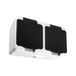 AQUATIC MINI IP54 Dvojzásuvka 2x2P+E, biela/istá, 5 kníh