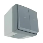 Spínač uzávierky AQUATIC PRO IP55, šedý/grafit, 10 kníh