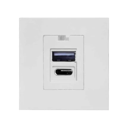 Vstavaná USB nabíjačka A+C OR-GM-9010/W/USBAC
