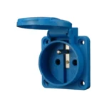Panel mounted sockets 2P+Z, 16A, 230 VAC, IP44