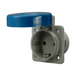 Panel mounted sockets 2P+Z (Schuko), 16A, 230 VAC, IP67