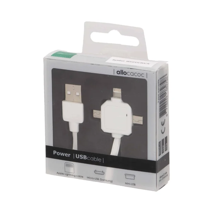 Napájací USB kábel 3v1 – Obrázok 2