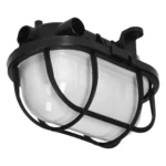 OVÁLNY 7040T/P, ľahký, 40W, E27, IP44, IK10, matný PC, poplastovanie, PP pätica, čierne.