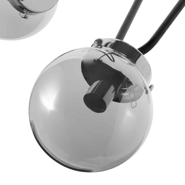 ADVITI GALAKSI 3P, závesné svietidlo, E14 max. 3x 40W, chróm – Obrázok 3