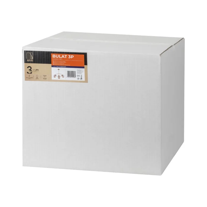 ADVITI BULAT 3P, závesné svietidlo, E14 max. 3x40W, zlatá – Obrázok 2